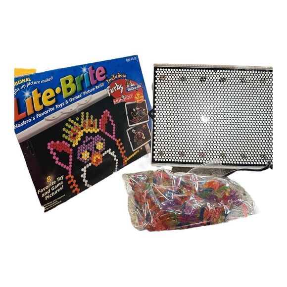 1998 Lite-Brite Light-Up Picture Maker with various unused pages - Picture 2 of 9